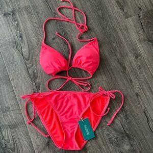 Paiyiku Pink Women  swimming Bikini size  M